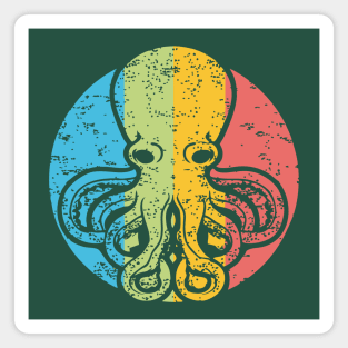 Octopus Leaf Nature Pop Art | Clever Ocean Design Magnet